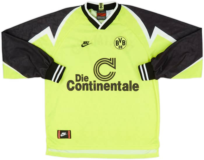 1995-96 Borussia Dortmund Home L/S Shirt - 8/10 - (XL)