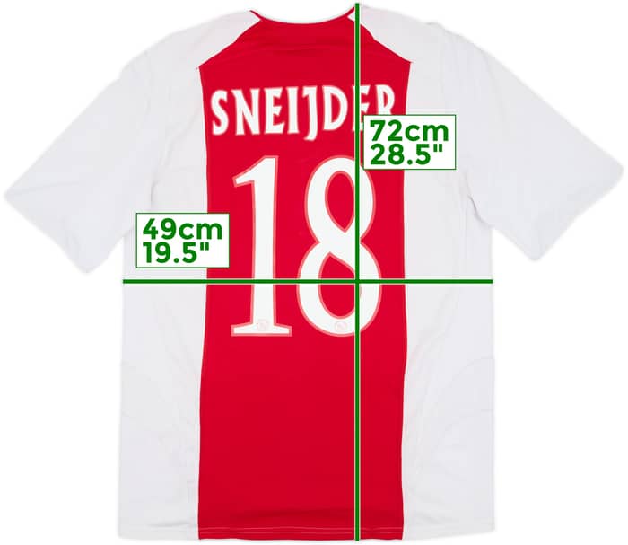 Camiseta de local del Ajax 2005-06 Sneijder #18 - 8/10 - (M)