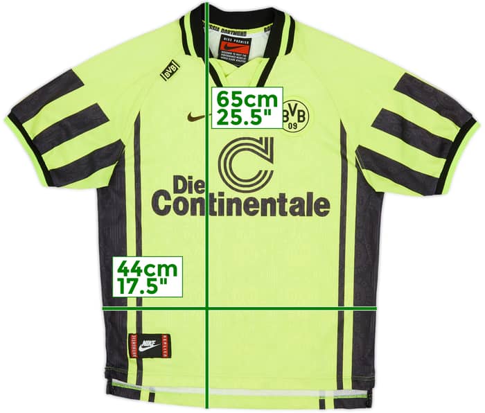 1996-97 Borussia Dortmund Home Shirt - 7/10 - (L.Boys)