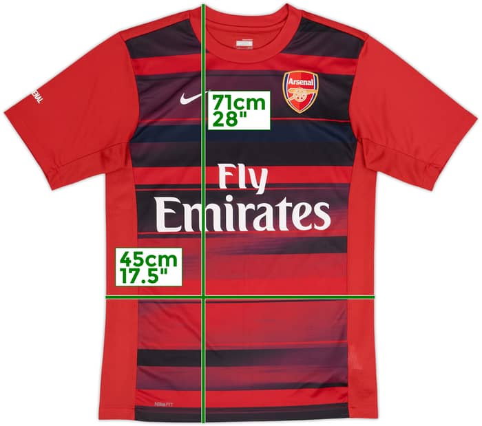 2009-10 Arsenal Nike Training Shirt - 8/10 - (S)