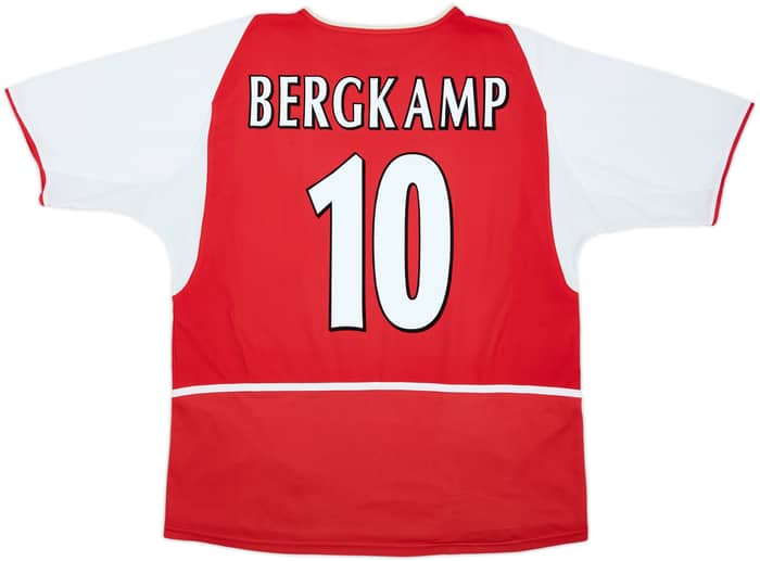 2002-04 Arsenal Home Shirt Bergkamp #10 - 8/10 - (L)