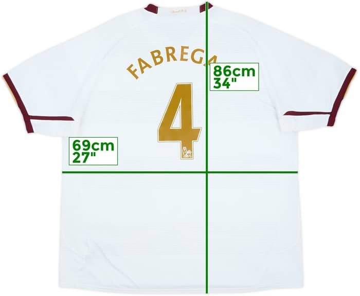2007-08 Arsenal Away Shirt Fabregas #4 - 8/10 - (3XL)