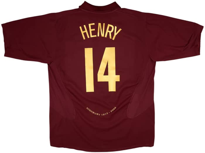 2005-06 Arsenal Home Shirt Henry #14 - 8/10 - (XXL)