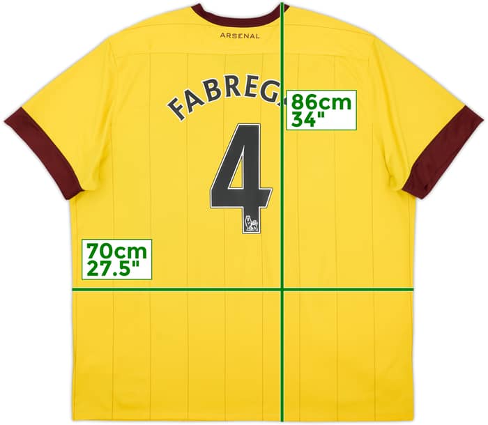 2010-13 Arsenal Away Shirt Fabregas #4 - 8/10 - (3XL)