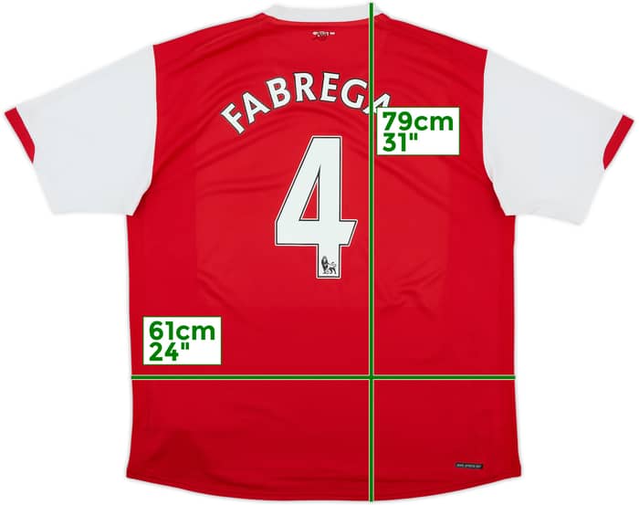 2006-08 Arsenal Home Shirt Fabregas #4 - 5/10 - (XL)
