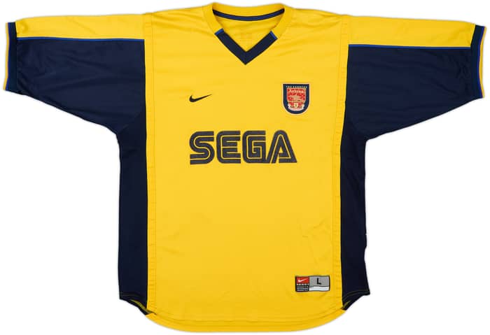 1999-01 Arsenal Away Shirt Bergkamp #10 - 6/10 - (L)