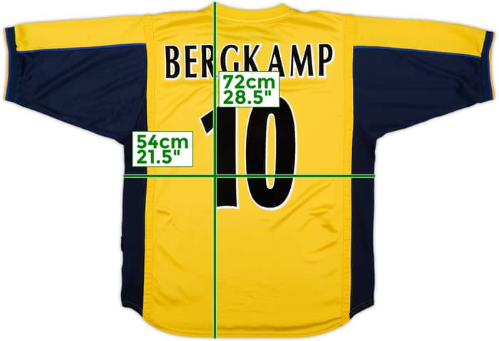 1999-01 Arsenal Away Shirt Bergkamp #10 - 6/10 - (L)
