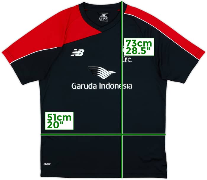 2015-16 Liverpool New Balance Training Shirt - 7/10 - (L)