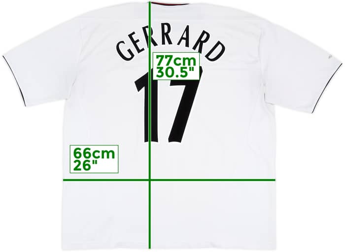 2003-04 Liverpool Away Shirt Gerrard #17 - 6/10 - (XXL)