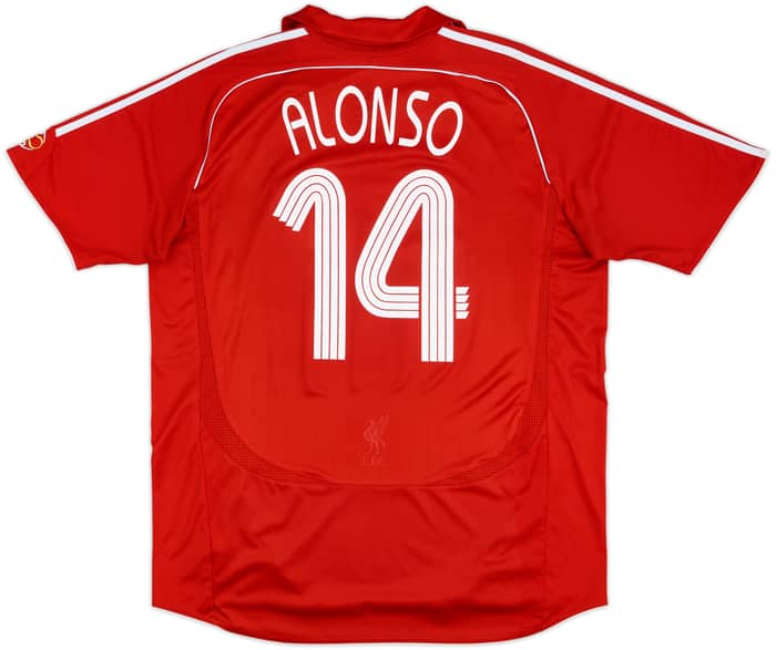 2006-08 Liverpool Home Shirt Alonso #14 - 6/10 - (XL)