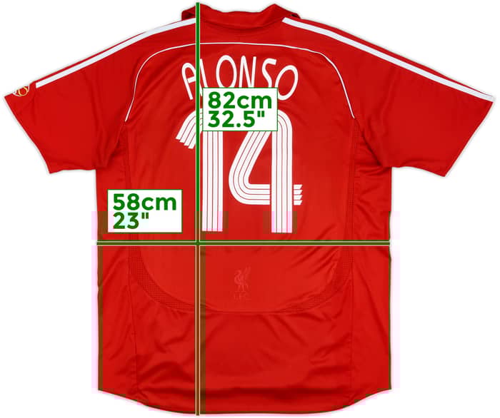 2006-08 Liverpool Home Shirt Alonso #14 - 6/10 - (XL)