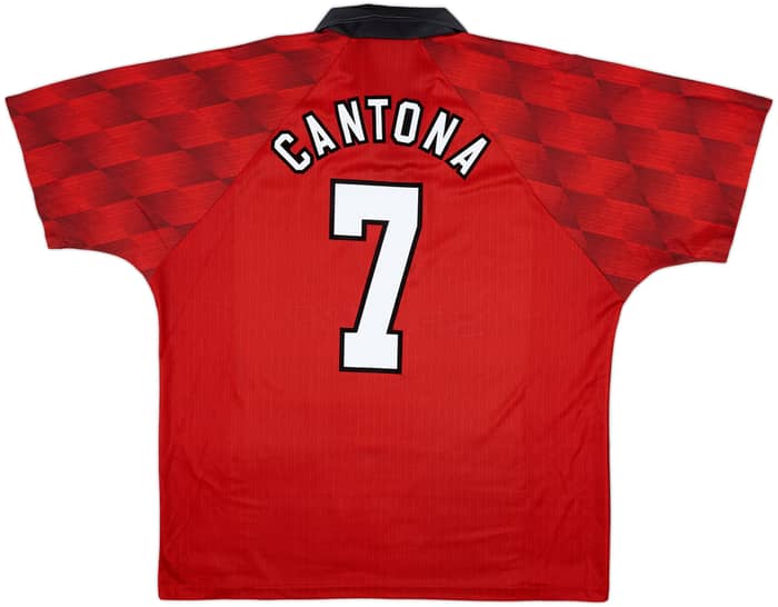 1996-98 Manchester United Home Shirt Cantona #7 - 8/10 - (XL)