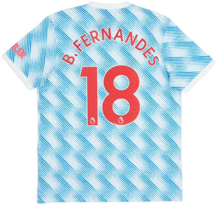 2021-22 Manchester United Away Shirt B.Fernandes #18 - 10/10 - (L)