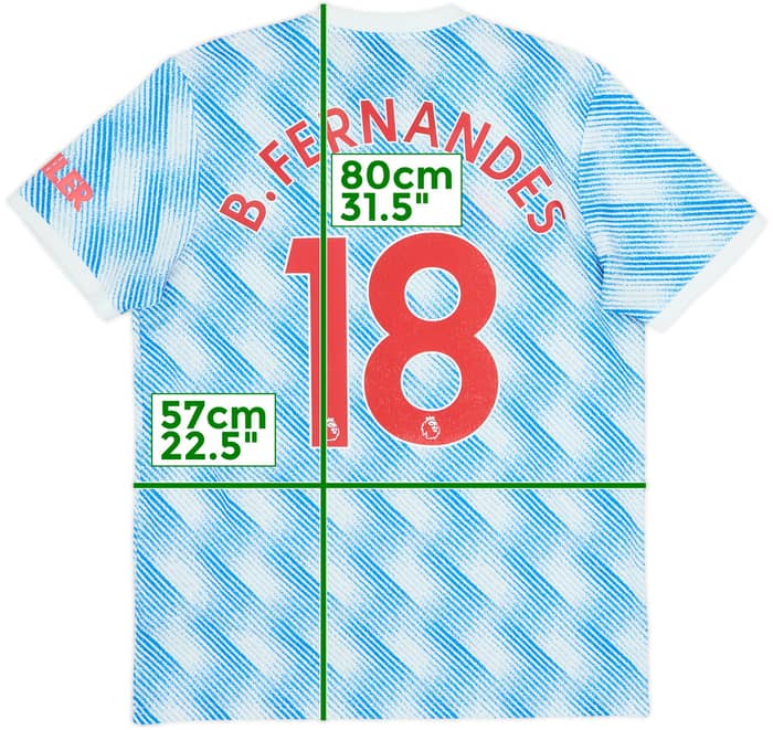 2021-22 Manchester United Away Shirt B.Fernandes #18 - 10/10 - (L)