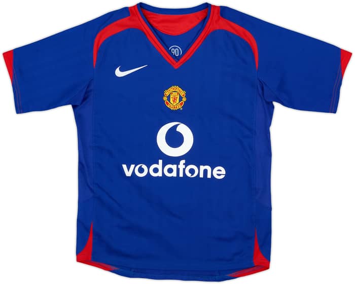 2005-06 Manchester United Away Shirt Saha #9 - 8/10 - (S.Boys)