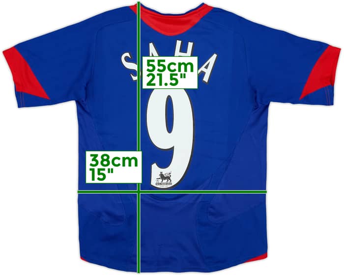 2005-06 Manchester United Away Shirt Saha #9 - 8/10 - (S.Boys)