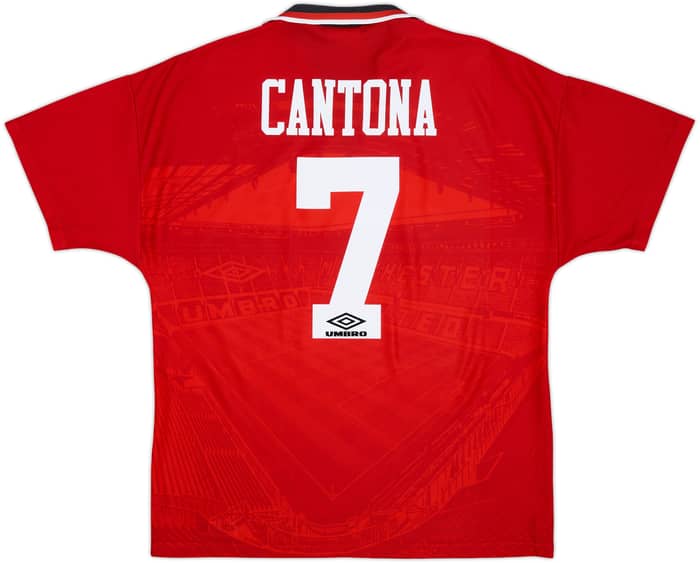 1994-96 Manchester United Home Shirt Cantona #7 - 8/10 - (L)