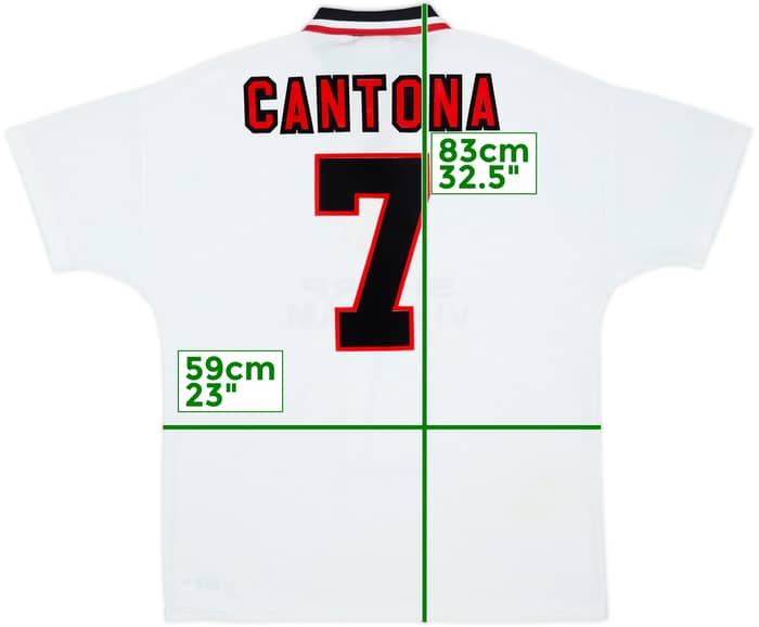 1996-97 Manchester United Away Shirt Cantona #7 - 9/10 - (XL)