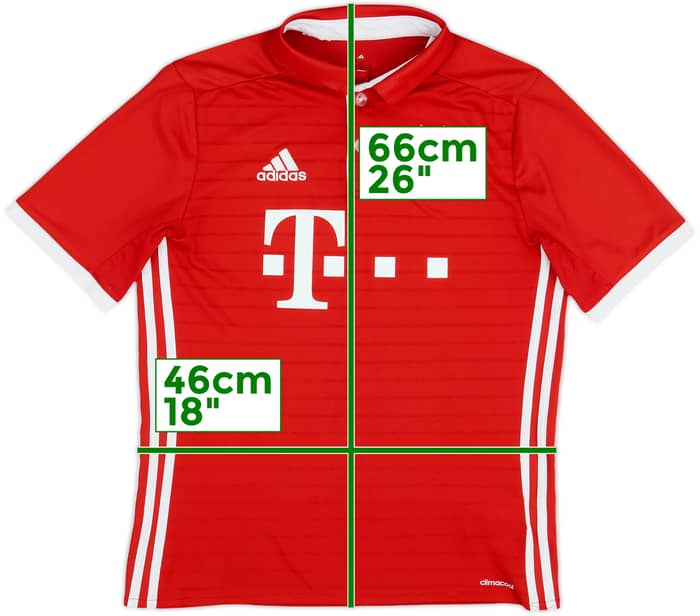 2016-17 Bayern Munich Home Shirt - 7/10 - (XL.Boys)