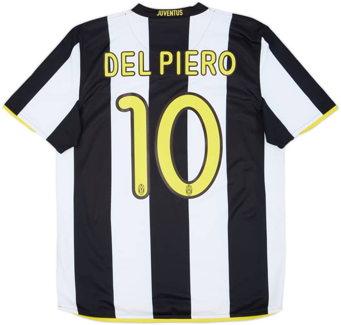 2008-09 Juventus Home Shirt Del Piero #10 - 6/10 - (M)