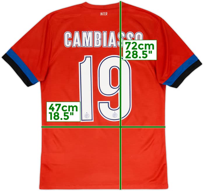 2012-13 Inter Milan Away Shirt Cambiasso #19 - 8/10 - (S)