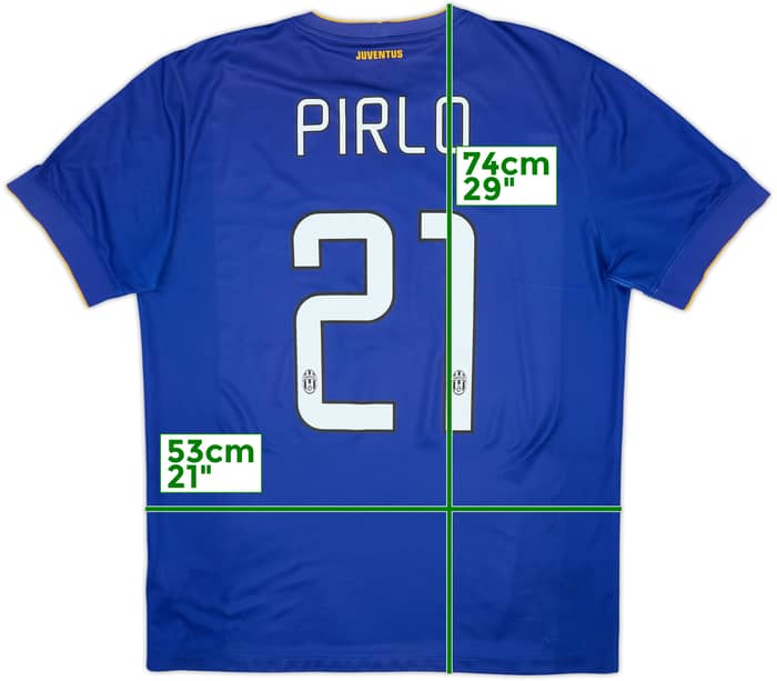 2014-15 Juventus Away Shirt Pirlo #21 - 8/10 - (L)
