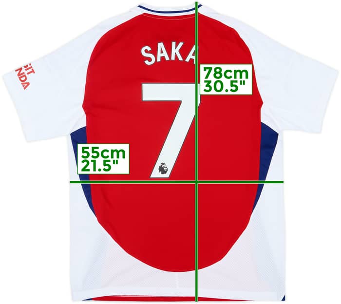 2024-25 Arsenal Home Shirt Saka #7 (L)