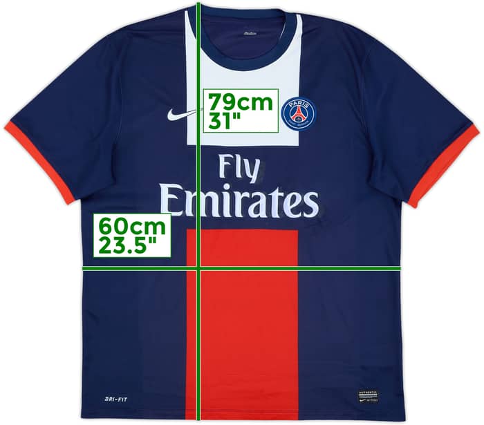 2013-14 Paris Saint-Germain Home Shirt - 4/10 - (XL)
