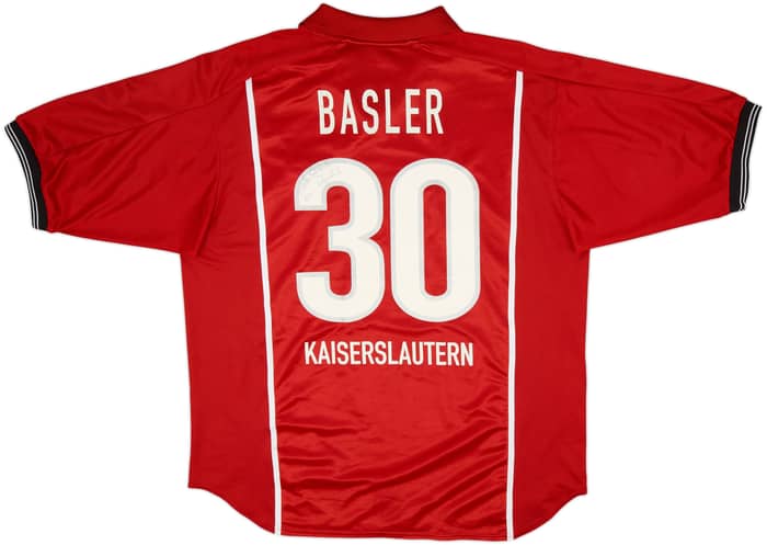 Camiseta de local firmada del Kaiserslautern 1999-00 Basler #30 - 7/10 - (XL)