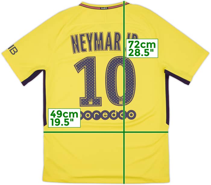 2017-18 Paris Saint-Germain Away Shirt Neymar Jr #10 - 9/10 - (M)
