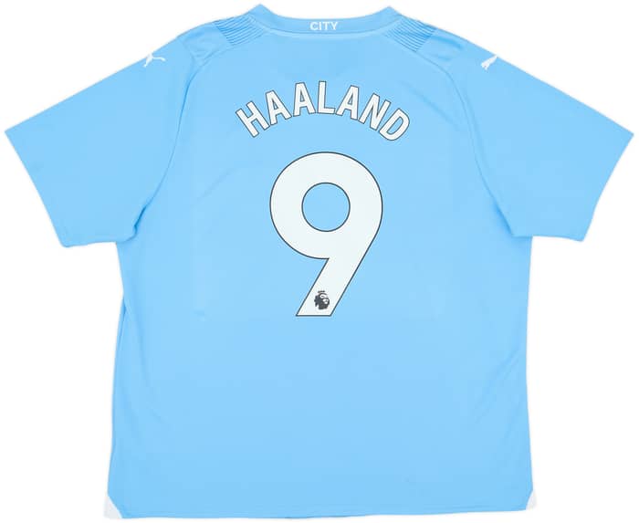 2023-24 Manchester City Home Shirt Haaland #9 - 7/10 - (XXL)