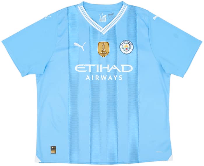 2023-24 Manchester City Home Shirt Haaland #9 - 7/10 - (XXL)