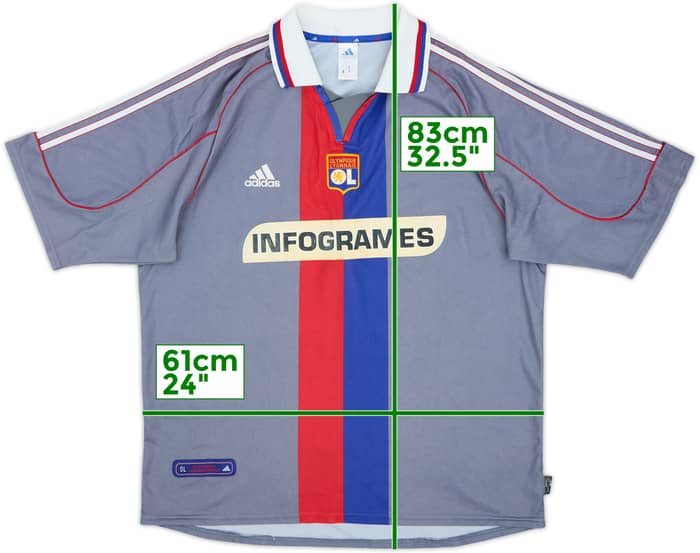 2000-01 Lyon Away Shirt - 6/10 - (XL)