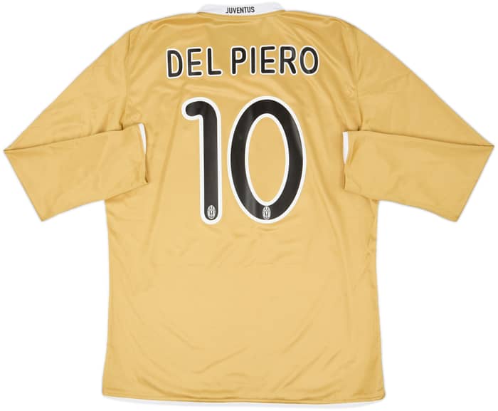 2008-09 Juventus Player Issue Away L/S Shirt Del Piero #10 - 6/10 - (XL)