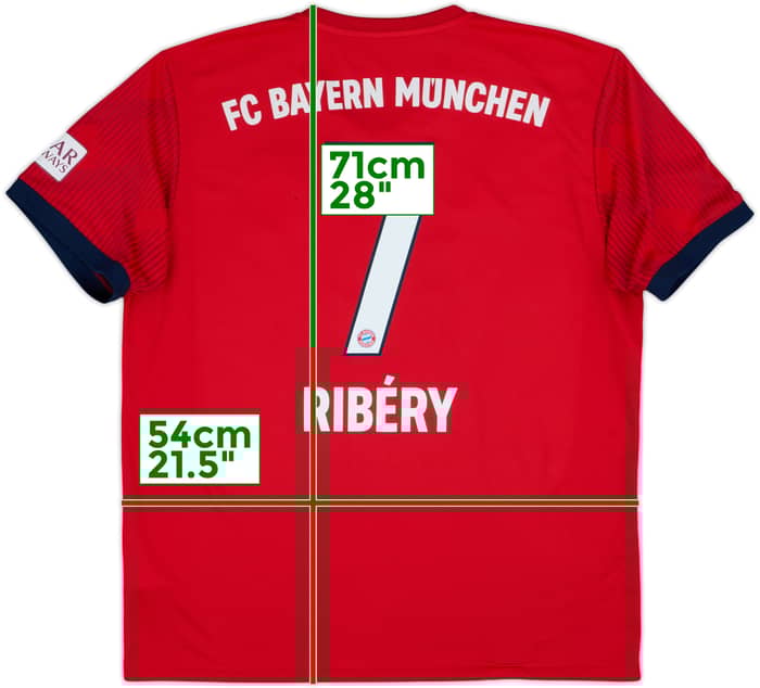 2018-19 Bayern Munich Home Shirt Ribery #7 - 5/10 - (L)
