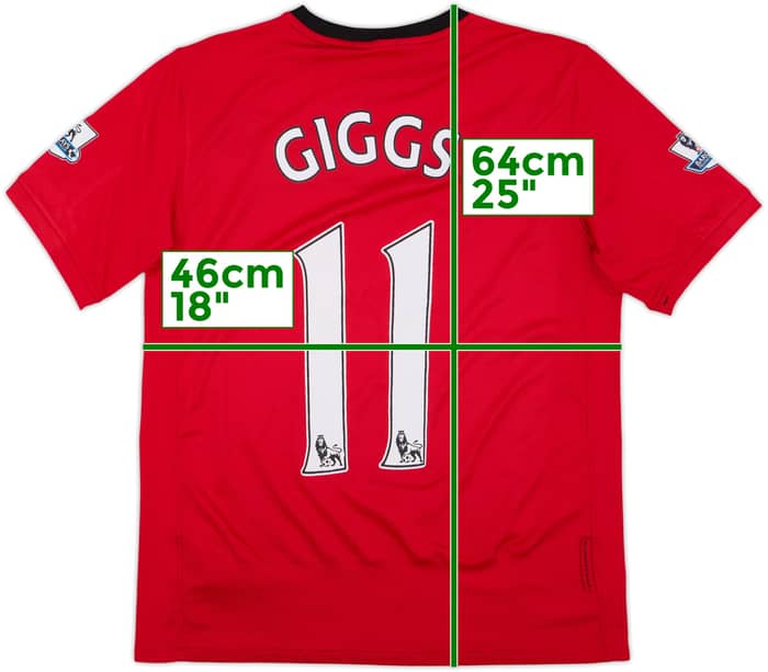 2009-10 Manchester United Home Shirt Giggs #11 - 5/10 - (XL.Boys)