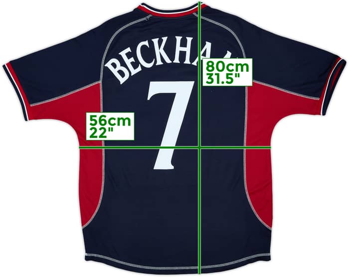 2000-01 Manchester United Third Shirt Beckham #7 - 8/10 - (L)