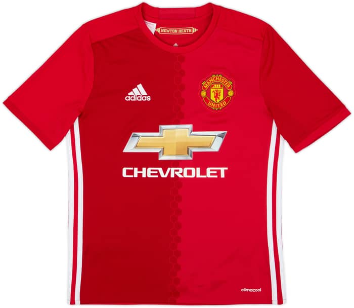 2016-17 Manchester United Home Shirt Ibrahimovic #9 - 9/10 - (L.Boys)