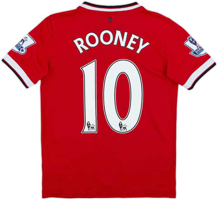 2014-15 Manchester United Home Shirt Rooney #10 - 6/10 - (M.Boys)