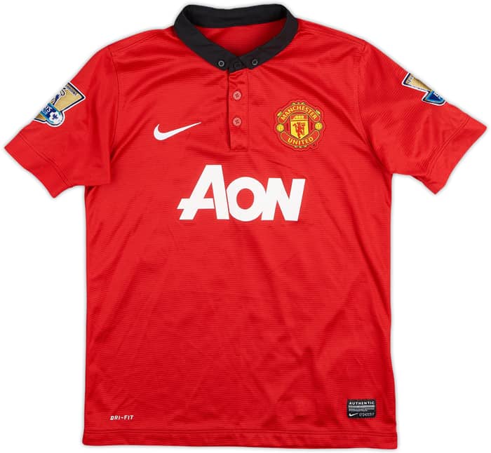 2013-14 Manchester United Home Shirt v.Persie #20 - 6/10 - (M.Boys)
