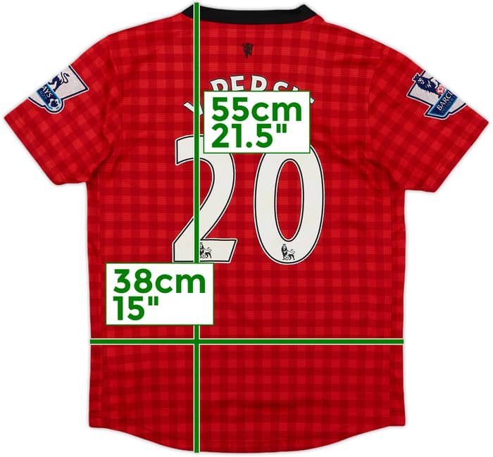 2012-13 Manchester United Home Shirt v.Persie #20 - 8/10 - (S.Boys)