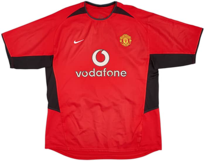 2002-04 Manchester United Home Shirt Beckham #7 - 6/10 - (L)