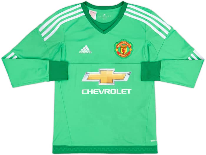 2015-16 Manchester United GK Shirt De Gea #1 - 8/10 - (L.Boys)
