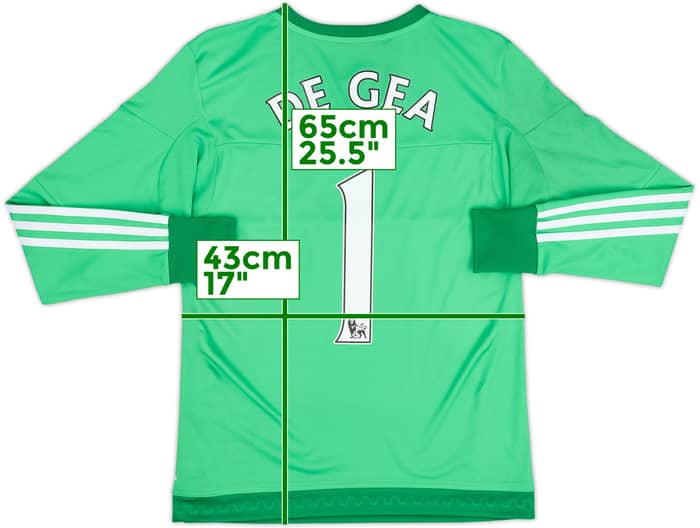 2015-16 Manchester United GK Shirt De Gea #1 - 8/10 - (L.Boys)