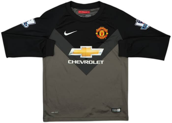 2014-15 Manchester United GK Shirt De Gea #1 - 9/10 - (M.Boys)