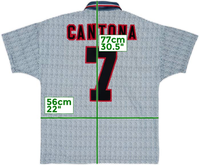 1995-96 Manchester United Camiseta Visitante Cantona #7 - 9/10 - (L)