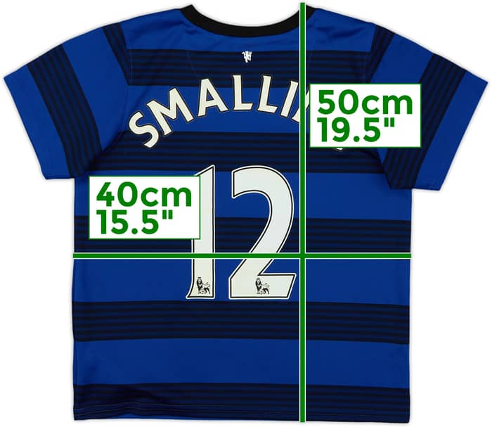 2011-13 Manchester United Away Shirt Smalling #12 - 8/10 - (7-8 Years)