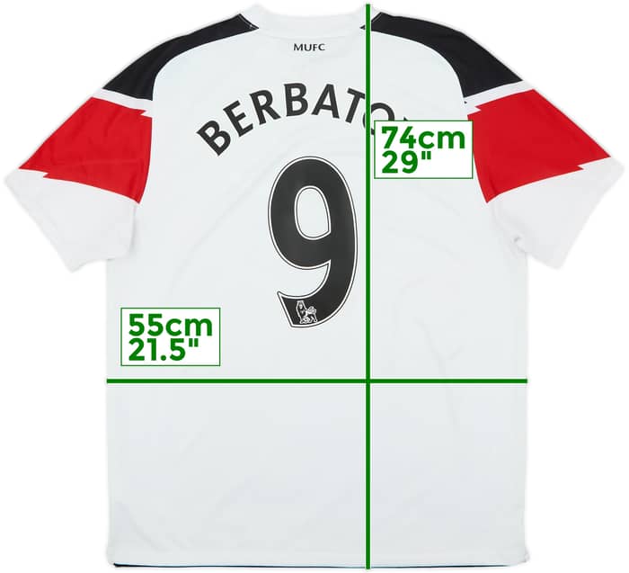 2010-12 Manchester United Away Shirt Berbatov #9 - 6/10 - (L)