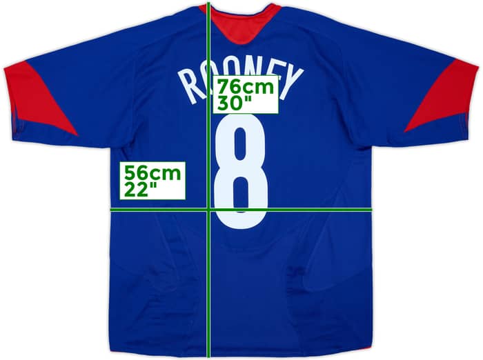 2005-06 Manchester United Away Shirt Rooney #8 - 7/10 - (L)