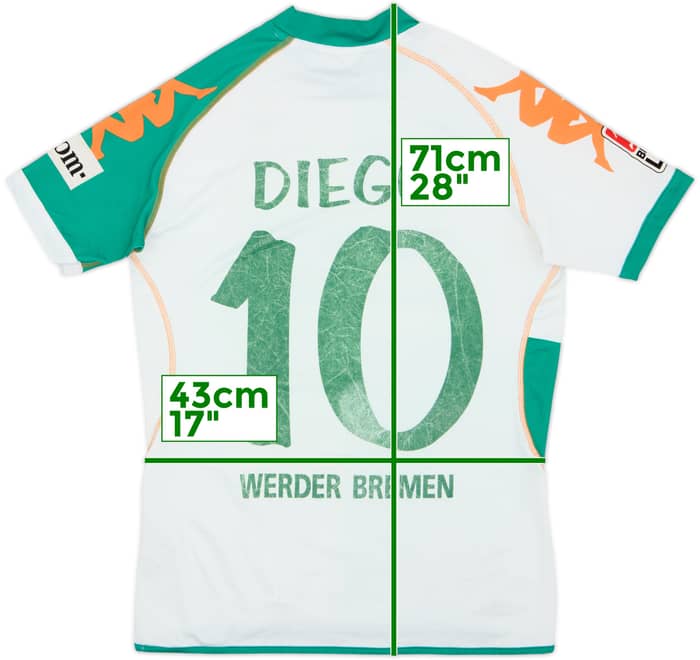 2006-07 Werder Bremen Home Shirt Diego #10 - 5/10 - (M)